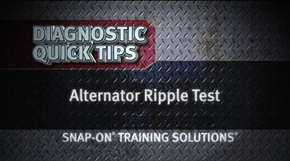 Picture of Alternator Ripple Test Diagnostic Quick Tips 