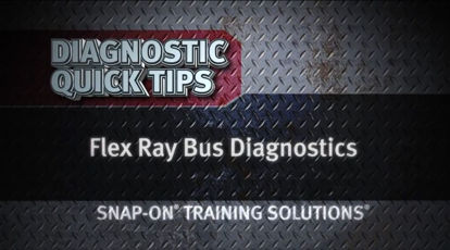 Picture of Flex Ray Bus Diagnostics Diagnostic Quick Tips Snap on Training