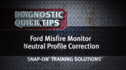 Picture of Ford Misfire Monitor Neutral Profile Correction Snap on Training