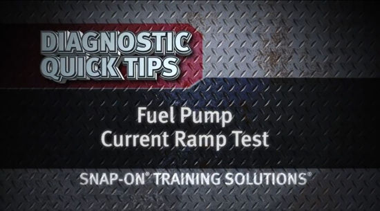 Picture of Fuel Pump Current Ramp Test Diagnostic Quick Tips Snap on Training