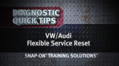Picture of VW Audi Flexible Service Reset Diagnostic Quick Tips Snap-on Training