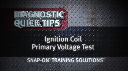 Picture of Ignition Coil Primary Voltage Test Diagnostic Quick Tips Snap-on Training