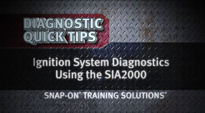 Picture of Ignition System Diagnostics Using SIA2000 Diagnostic Quick Tip Snap-on Training