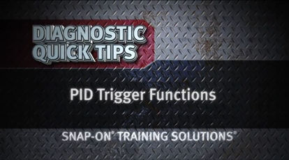 Picture of PID Trigger Functions Diagnostic Quick Tips Snap on Training